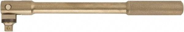 Ampco - 3/4" Drive Socket Flex Handle - 18" OAL, Aluminum Bronze Finish - Americas Industrial Supply