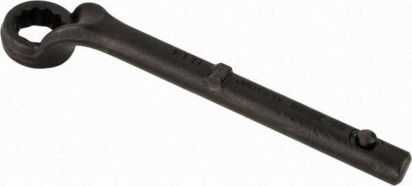 Proto - 1-1/8" 12 Point Pull Wrench - Single End, 10-11/16" OAL, Steel, Black Finish - Americas Industrial Supply