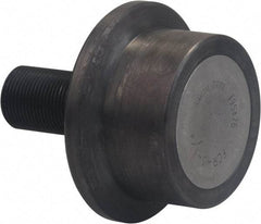 Accurate Bushing - 25mm Bore, 85mm Roller Diam x 44mm Width, Carbon Steel Flanged Yoke Roller - 63,500 N Dynamic Load Capacity, 46mm Overall Width - Americas Industrial Supply