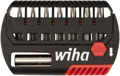 Wiha - 8 Piece, Bit Set - 5/32 to 1/4", 4 to 6mm Hex, Hex Point - Americas Industrial Supply