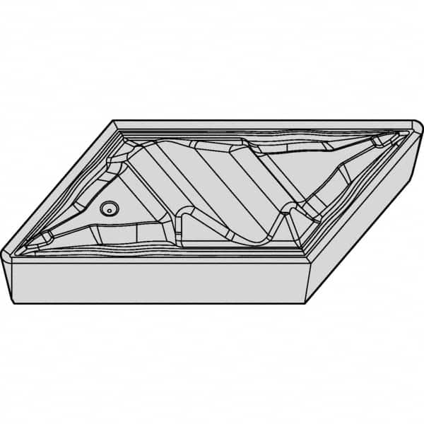 Kennametal - NPGR52 FP Grade KCP10 Carbide Turning Insert - TiCN/Al2O3 Finish, Parallelogram, 1/8" Thick, 1/32" Corner Radius - Americas Industrial Supply