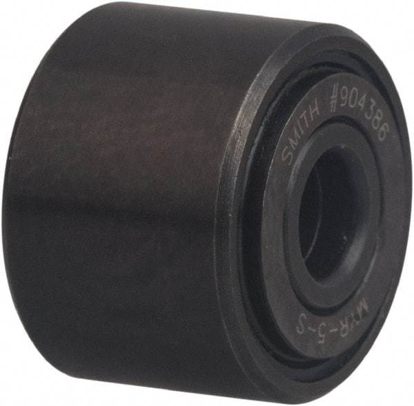 Accurate Bushing - 10mm Bore, 10mm Roller Diam x 30mm Width, Carbon Steel Yoke Cam Follower - 12,200 N Dynamic Load Capacity - Americas Industrial Supply