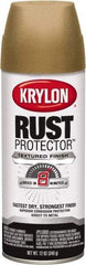 Krylon - Khaki (Color), 12 oz Net Fill, Textured, Rust Proof Enamel Spray Paint - 25 Sq Ft per Can, 12 oz Container - Americas Industrial Supply