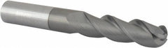 Accupro - 5/8" Diam, 2-1/8" LOC, 3 Flute Solid Carbide Ball End Mill - nACRo Finish, Single End, 4-5/8" OAL, 5/8" Shank Diam, Spiral Flute - Americas Industrial Supply