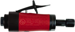 Chicago Pneumatic - 1/4" Collet, Straight Handle, Air Angle Die Grinder - 30,000 RPM, Rear Exhaust, 19 CFM, 0.4 hp, 90 psi, 6.35mm Inlet - Americas Industrial Supply