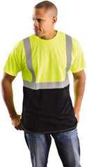 OccuNomix - Size 2XL, Yellow, High Visibility, Short Sleeve T-Pocket, - 52" Chest, 1 Pocket, Polyester - Americas Industrial Supply