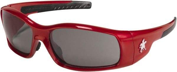 MCR Safety - Gray Lenses, Framed Safety Glasses - Anti-Fog, Scratch Resistant, Size Universal, Wrap Around - Americas Industrial Supply