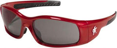 MCR Safety - Gray Lenses, Framed Safety Glasses - Anti-Fog, Scratch Resistant, Size Universal, Wrap Around - Americas Industrial Supply