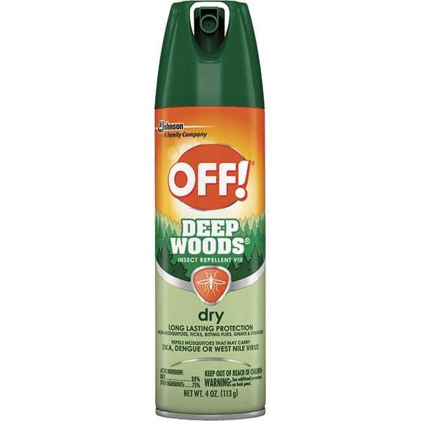 OFF! - 4 oz 25% DEET Aerosol Spray - For Mosquitoes, Ticks, Biting Flies, Gnats, Chiggers - Americas Industrial Supply