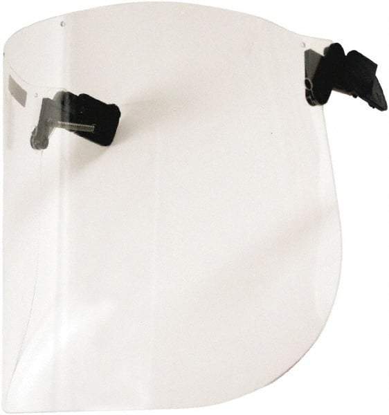 3M - Polycarbonate Face Shield - 6-3/4 Inch High x 13-1/2 Inch Wide x 0.13 Inch Thick, Shade 10, Compatible with 3M Peltor Hard Hat Adapter P3EV/2 and 3M Peltor Cap-Mounted Earmuff - Americas Industrial Supply