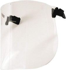 3M - Polycarbonate Face Shield - 6-3/4 Inch High x 13-1/2 Inch Wide x 0.13 Inch Thick, Shade 10, Compatible with 3M Peltor Hard Hat Adapter P3EV/2 and 3M Peltor Cap-Mounted Earmuff - Americas Industrial Supply