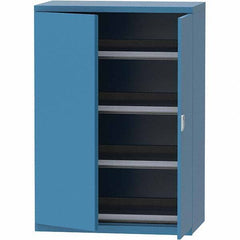 LISTA - 84 Compartment Bright Blue Steel Modular Storage Cabinet - Americas Industrial Supply