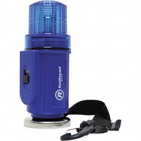 Railhead Corporation - Strobe & Flashing Lights Light Type: Flashing, Steady Lens Color: Blue - Americas Industrial Supply
