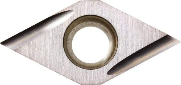 Kyocera - DCGT32.50.5 U Grade PR1225 Carbide Turning Insert - Megacoat Finish, 55° Diamond, 3/8" Inscr Circle, 5/32" Thick, 0.008" Corner Radius - Americas Industrial Supply