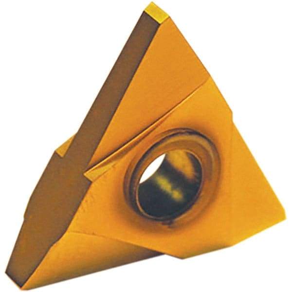 Tool-Flo - TNMA44 API Buttress Grade GP50D Edge Threading Insert - AlTiN Finish, 5/8" Inscribed Circle, Neutral Cut - Americas Industrial Supply