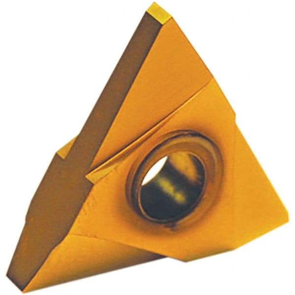 Tool-Flo - TNMA44 API Buttress Grade GP50D Edge Threading Insert - AlTiN Finish, 1/2" Inscribed Circle, Neutral Cut - Americas Industrial Supply