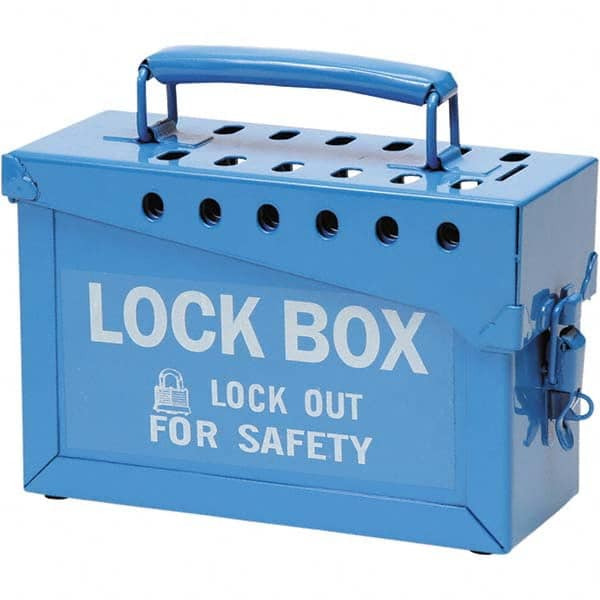 Brady - Group Lockout Boxes Portable or Wall Mount: Portable Maximum Number of Padlocks: 13 - Americas Industrial Supply