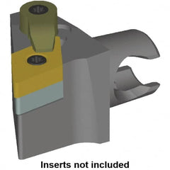 Kennametal - Left Hand Cut, Size KM20, DN.. Insert Compatiblity, Modular Turning & Profiling Cutting Unit Head - 12.5mm Ctr to Cutting Edge, 25mm Head Length, Series KM Mini - Americas Industrial Supply
