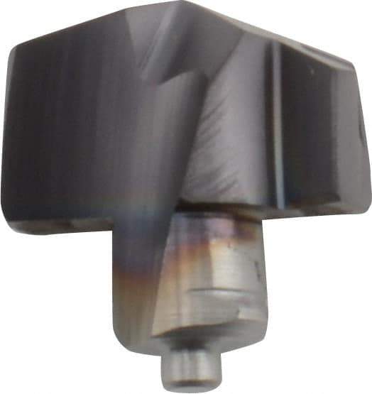 Iscar - Series ICM, 11.1mm Diam Grade IC908 140° Replaceable Drill Tip - Carbide, TiAlN Finish, 11 Seat Size, Through Coolant - Americas Industrial Supply