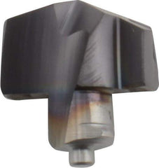 Iscar - Series ICM, 11.1mm Diam Grade IC908 140° Replaceable Drill Tip - Carbide, TiAlN Finish, 11 Seat Size, Through Coolant - Americas Industrial Supply