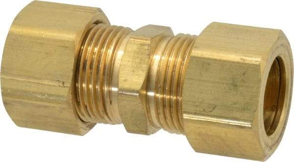 Parker - 5/8" OD, Brass Union - 150 Max Working psi, -65 to 250°F, Comp x Comp Ends - Americas Industrial Supply