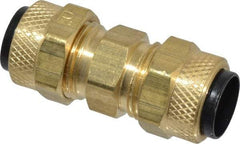 Parker - 3/8" OD, Brass Union - 150 Max Working psi, 0 to 150°F, Comp x Comp Ends - Americas Industrial Supply