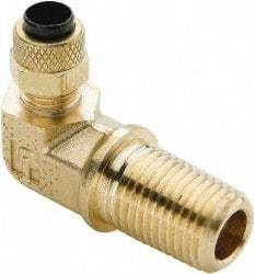 Parker - 1/4" OD, Brass Male Elbow - 150 Max Working psi, 0 to 150°F, Comp x MNPT Ends - Americas Industrial Supply
