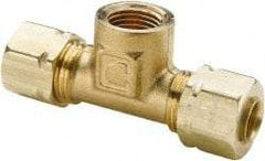 Parker - 1/4" OD, Brass Male 45° Elbow - 1,400 Max Working psi, -65 to 250°F, Comp x MNPT Ends - Americas Industrial Supply