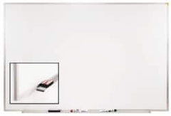 Ghent - 24" High x 36" Wide Porcelain on Steel Magnetic Marker Board - Aluminum Frame, 1.88" Deep - Americas Industrial Supply