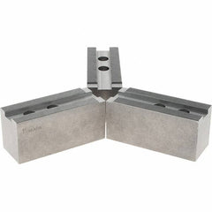 Abbott Workholding Products - 1.5mm x 60° Serrated Attachment, Square Soft Lathe Chuck Jaw - 3 Jaws, Steel, 1.6929" Btw Mount Hole Ctrs, 6-1/2" Long x 2-1/2" Wide x 3" High, 1.0039" Groove, 0.7874" & 20mm Fastener - Americas Industrial Supply
