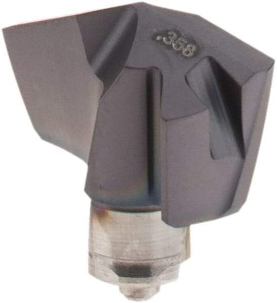 Iscar - Series ICP, 0.358" Diam Grade IC908 140° Replaceable Drill Tip - Carbide, TiAlN Finish, 9 Seat Size, Through Coolant - Americas Industrial Supply