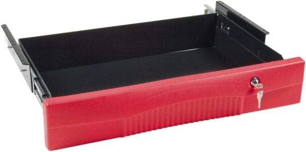 Rubbermaid - 25" Long x 4-5/8" High, Cart Drawer - Use with FG452088, FG454600, FG454610 - Americas Industrial Supply