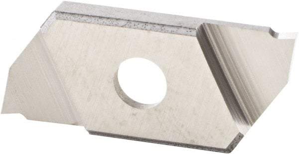 Kennametal - KPK1012 K1025P Grade, 0.0394" Cutting Width, Carbide Cutoff Insert - 6° Right Hand Lead Angle, Double End - Americas Industrial Supply