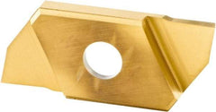 Kennametal - KPK100 KC5020P Grade, 0.0394" Cutting Width, Carbide Cutoff Insert - 15° Right Hand Lead Angle, TiCN Coated, Double End - Americas Industrial Supply