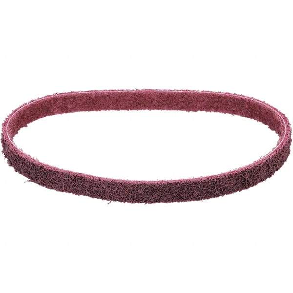 Dynabrade - 1/2" Wide x 30" OAL, Aluminum Oxide Abrasive Belt - Aluminum Oxide, Medium, Nonwoven, Cloth Backing, Wet/Dry - Americas Industrial Supply