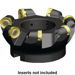 Kennametal - 63.5mm Cut Diam, 9.53mm Max Depth, 3/4" Arbor Hole, 4 Inserts, RCGX 64.. Insert Style, Indexable Copy Face Mill - KSRM Cutter Style, 17,000 Max RPM, 2 High, Through Coolant, Series Beyond Blast KSRM - Americas Industrial Supply