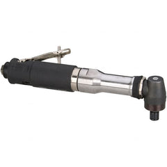 Dynabrade - 1/4" Collet, Angle Handle, Air Angle Die Grinder - 18,000 RPM, Rear Exhaust, 41 CFM, 0.7 hp, 90 psi, 1/4 NPT Inlet - Americas Industrial Supply