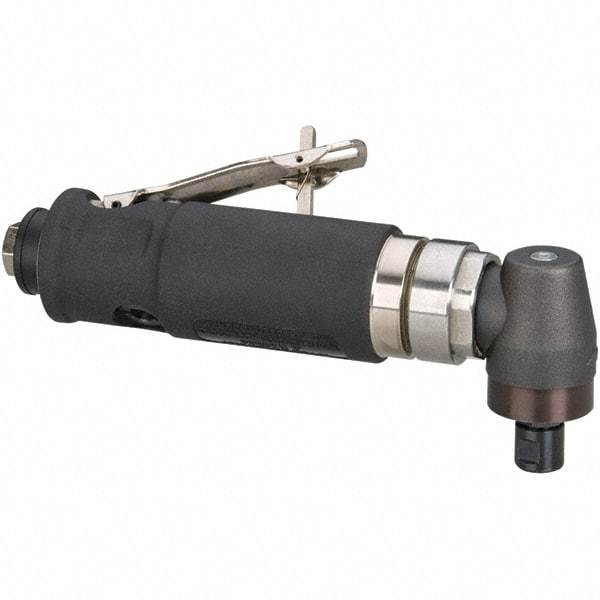 Dynabrade - 1/4" Collet, Angle Handle, Air Angle Die Grinder - 12,000 RPM, Rear Exhaust, 39 CFM, 0.7 hp, 90 psi, 1/4 NPT Inlet - Americas Industrial Supply