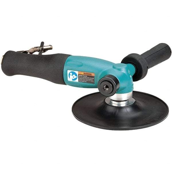 Dynabrade - 7" Max Disc, 8,500 RPM, Pneumatic Handheld Disc Sander - 40 CFM, 3/8" Inlet, 1.3 hp, 90 psi - Americas Industrial Supply