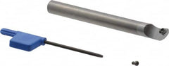 Iscar - 8.8mm Min Bore Diam, 75.7mm OAL, 8mm Shank Diam, MG-SWUC Indexable Boring Bar - WCGT 0201.. Insert - Americas Industrial Supply
