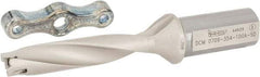 Iscar - 0.709 to 0.744" Diam, 5xD, 3.54" Max Depth, 1" Shank Diam, 6.47" OAL, Replaceable Tip Drill - IDI-SG, IDI-SK Insert, DCM Toolholder, Series ChamDrill - Americas Industrial Supply
