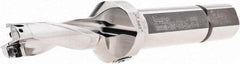 Iscar - 1.69" Max Drill Depth, 3xD, 9/16" Diam, Indexable Insert Drill - 3/4" Shank Diam, Straight Shank - Americas Industrial Supply