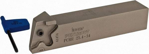 Iscar - PCH, Right Hand, 0.394" Max Depth of Cut, 0.059 to 0.157" Groove Width, Indexable Grooving Tool Holder - PENTA 34.. Insert Compatibility, 1" Shank Height, 1" Shank Width, 5-1/2" OAL - Americas Industrial Supply