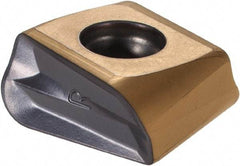 Iscar - T490 LNHT130631 PNTR Grade IC830 Carbide Milling Insert - TiAlN/TiN Finish, 0.487" Thick, 3.1mm Corner Radius - Americas Industrial Supply