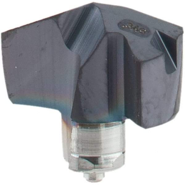 Iscar - Series ICM, 8.79mm Diam Grade IC908 140° Replaceable Drill Tip - Carbide, TiAlN Finish, 8 Seat Size - Americas Industrial Supply