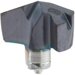 Iscar - Series ICM, 8.79mm Diam Grade IC908 140° Replaceable Drill Tip - Carbide, TiAlN Finish, 8 Seat Size - Americas Industrial Supply