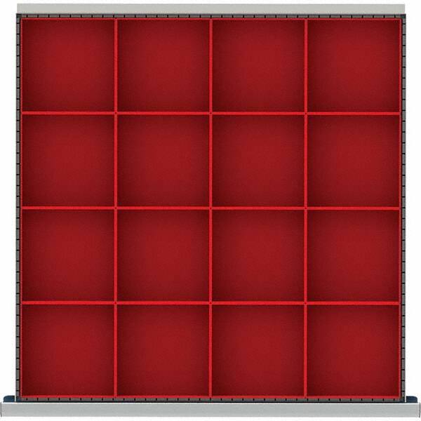 LISTA - 16-Compartment Drawer Divider Layout for 3.15" High Drawers - Americas Industrial Supply