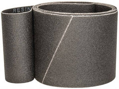 Made in USA - 4" Wide x 106" OAL, 80 Grit, Silicon Carbide Abrasive Belt - Silicon Carbide, Medium, Coated, X/Y Weighted Cloth Backing, Wet/Dry, Series S181 - Americas Industrial Supply