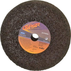 Norton - 6" Diam x 5/8" Hole x 1" Thick, R Hardness, 14 Grit Surface Grinding Wheel - Zirconia Alumina, Type 1, Very Coarse Grade, 8,000 Max RPM, No Recess - Americas Industrial Supply
