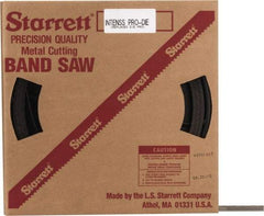 Starrett - 1/2" x 100' x 0.025" Bi-Metal Band Saw Blade Coil Stock - 8 to 12 TPI, Toothed Edge, Straight Form, Raker Set, No Rake Angle, Variable Pitch, Contour Cutting - Americas Industrial Supply